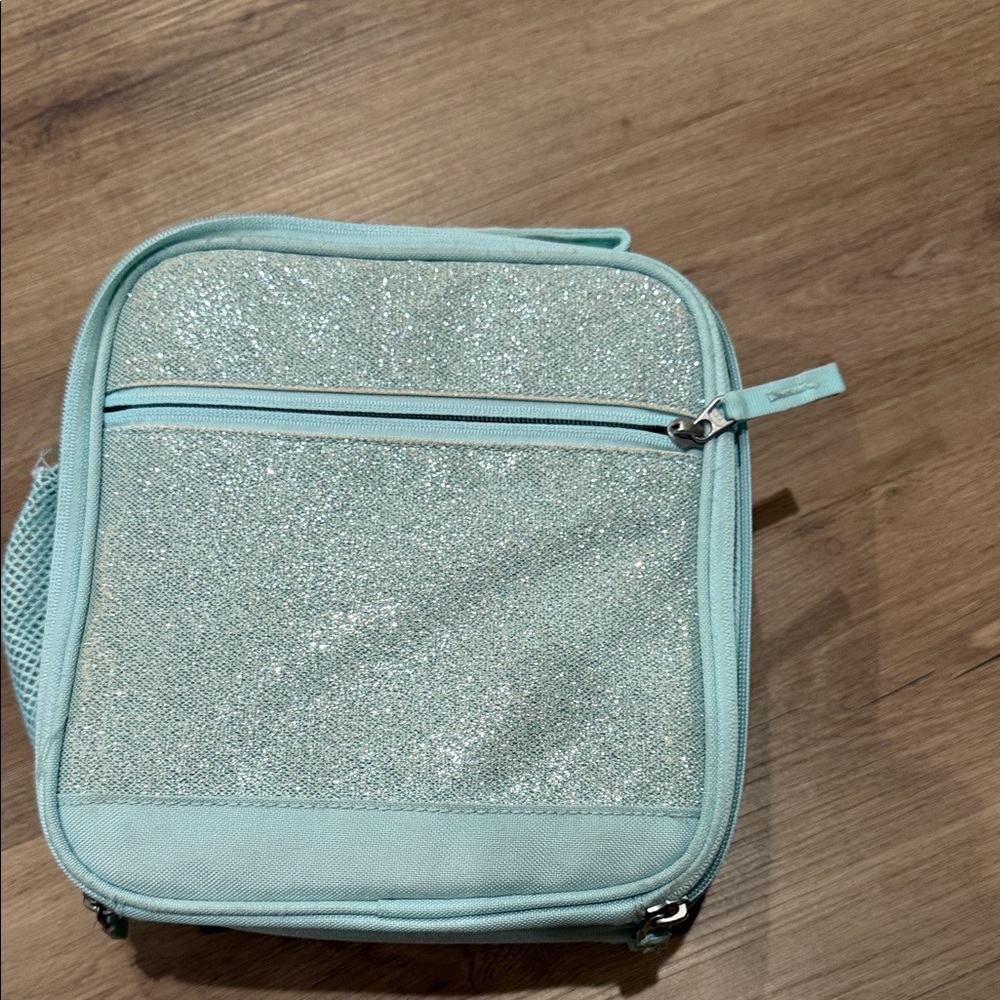 Pottery Barn Kids Sparkle Lunch Box - Light Blue